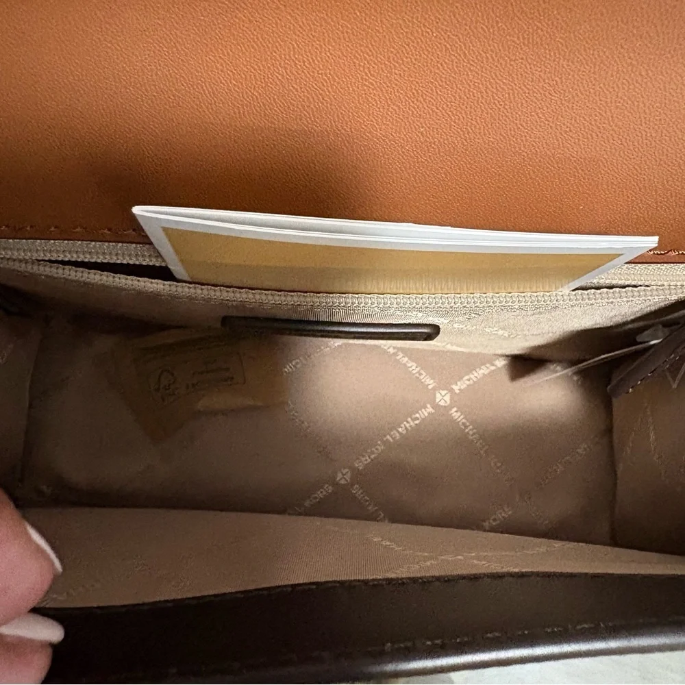 Michael Kors Greenwich Brown Multi Flap Crossbody - Picture 6 of 7